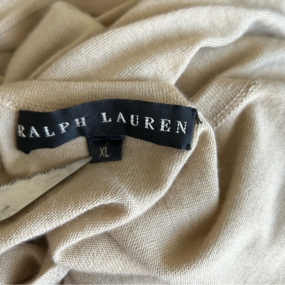Ralph Lauren Black Label Cashmere Silk Cardigan Tank Set Cream Sz L/XL - Picture 15 of 16